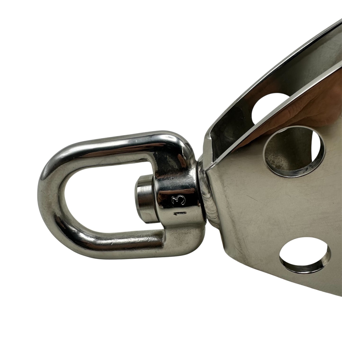 Special Stainless steel block for 16-18 mm rope with Swivel