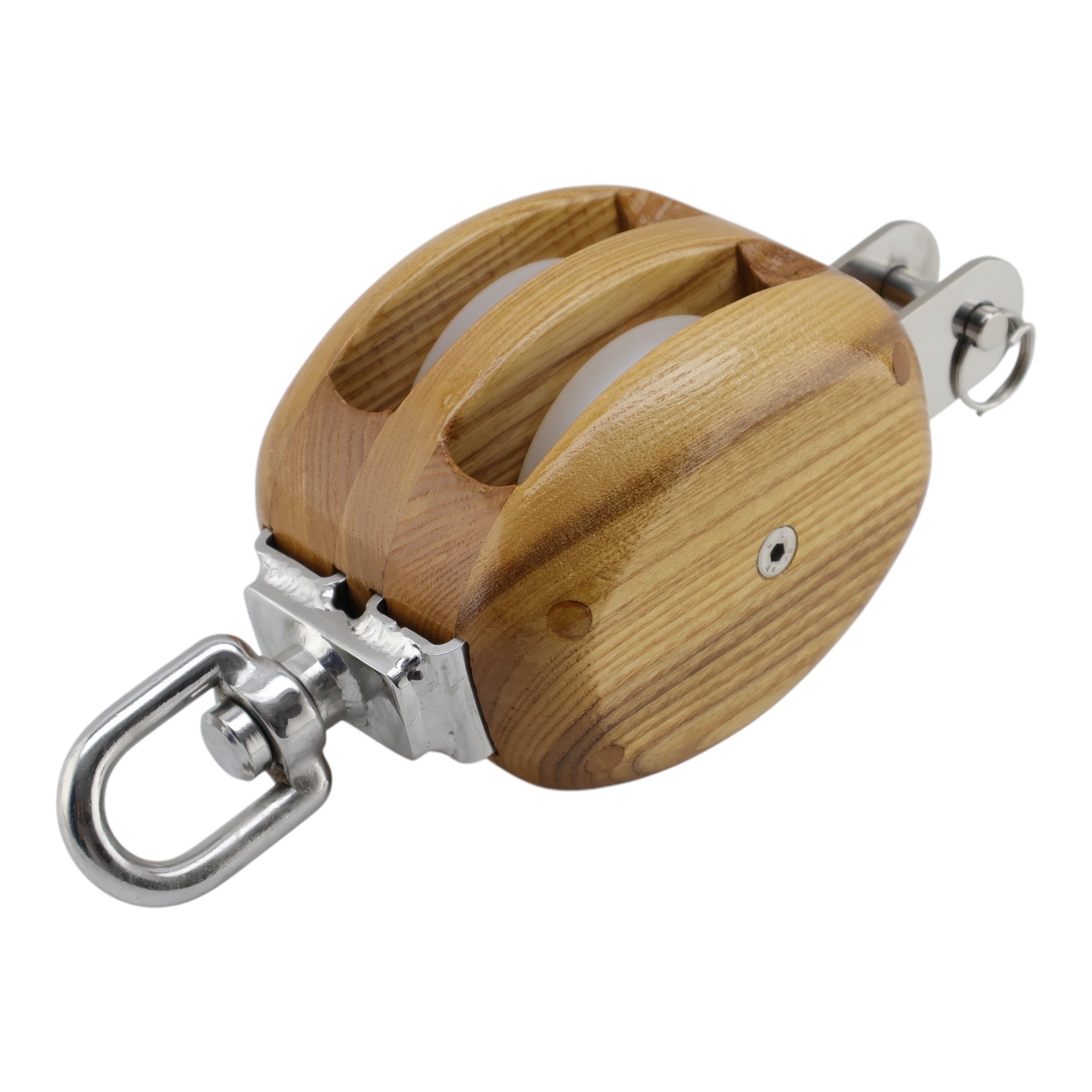 Block Sailing Standard Series Classic Wooden Sailing Blocks 2 Sheave Swivel| UB Shop