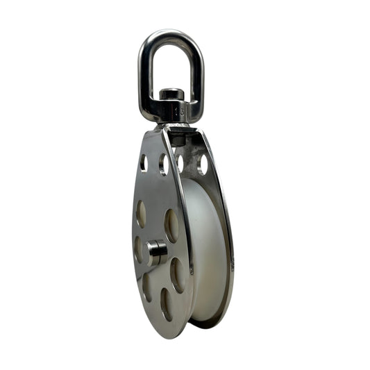 Special Stainless steel block for 16-18 mm rope with Swivel